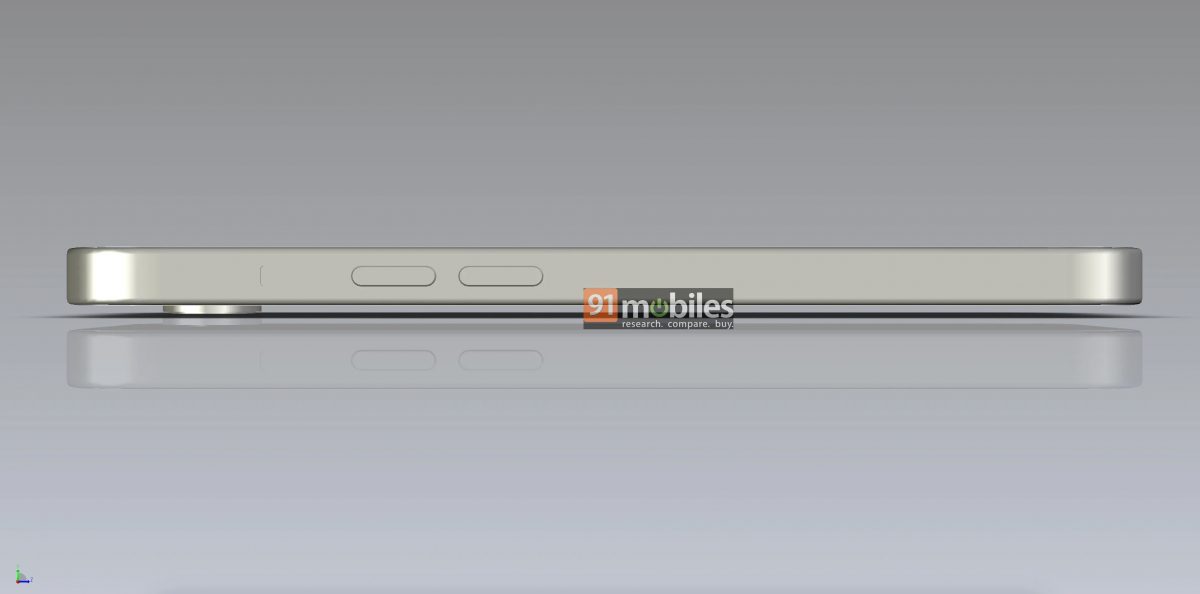 smartfon Apple iPhone SE 4 rendery CAD design