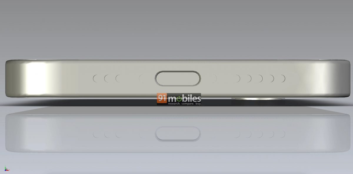 smartfon Apple iPhone SE 4 rendery CAD design
