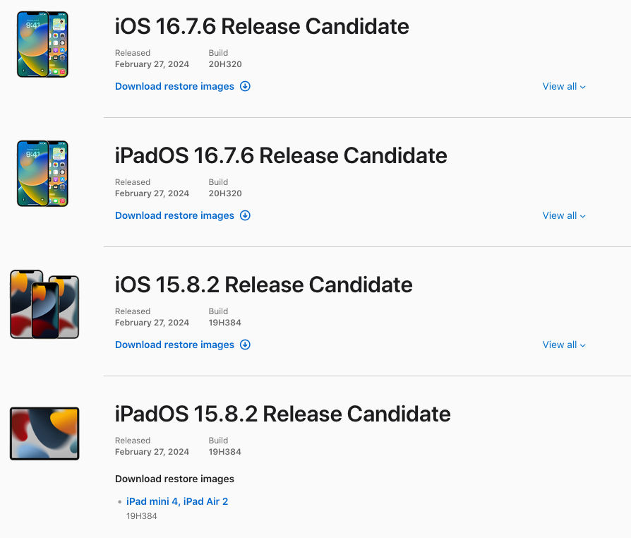 aktualizacja iOS 16.7.6 15.8.2 co nowego Apple iPhone poprawki