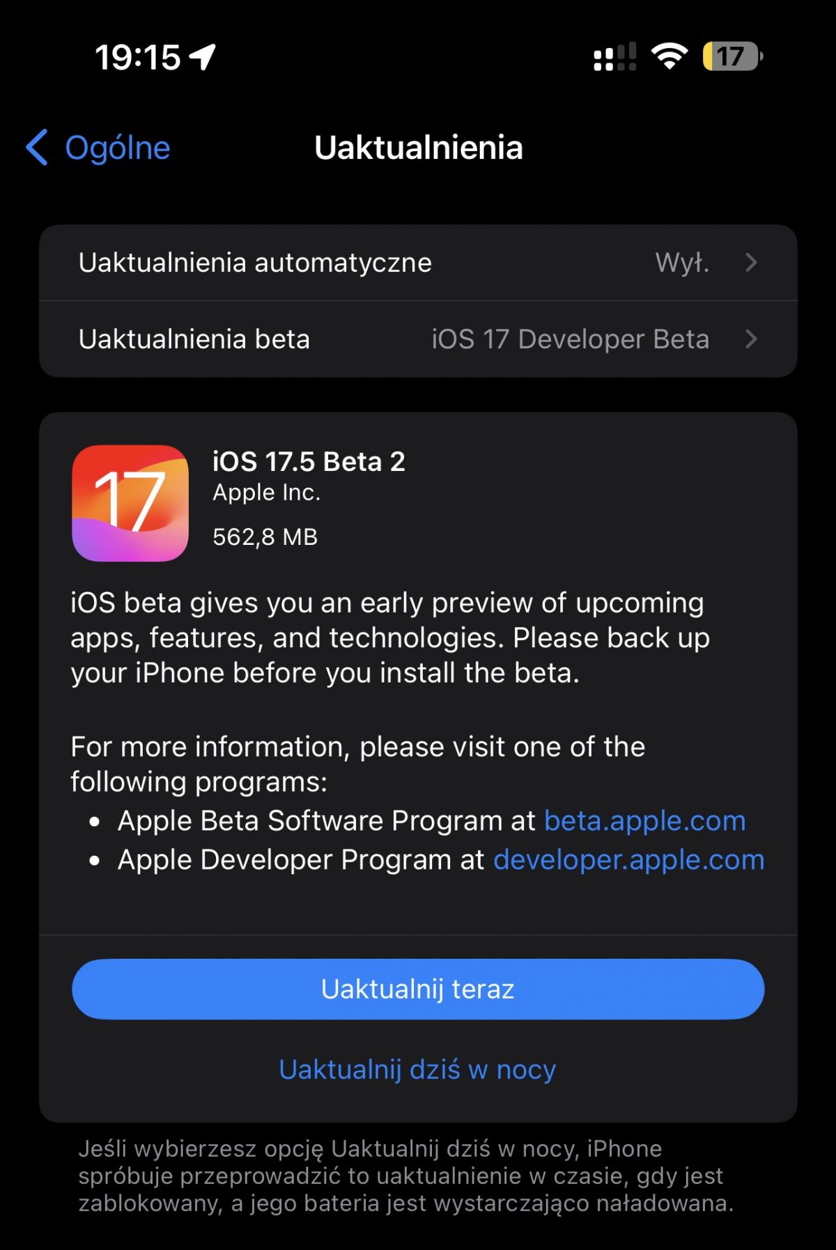 Aktualizacja iOS 17.5 beta 2 co nowego Apple iPhone